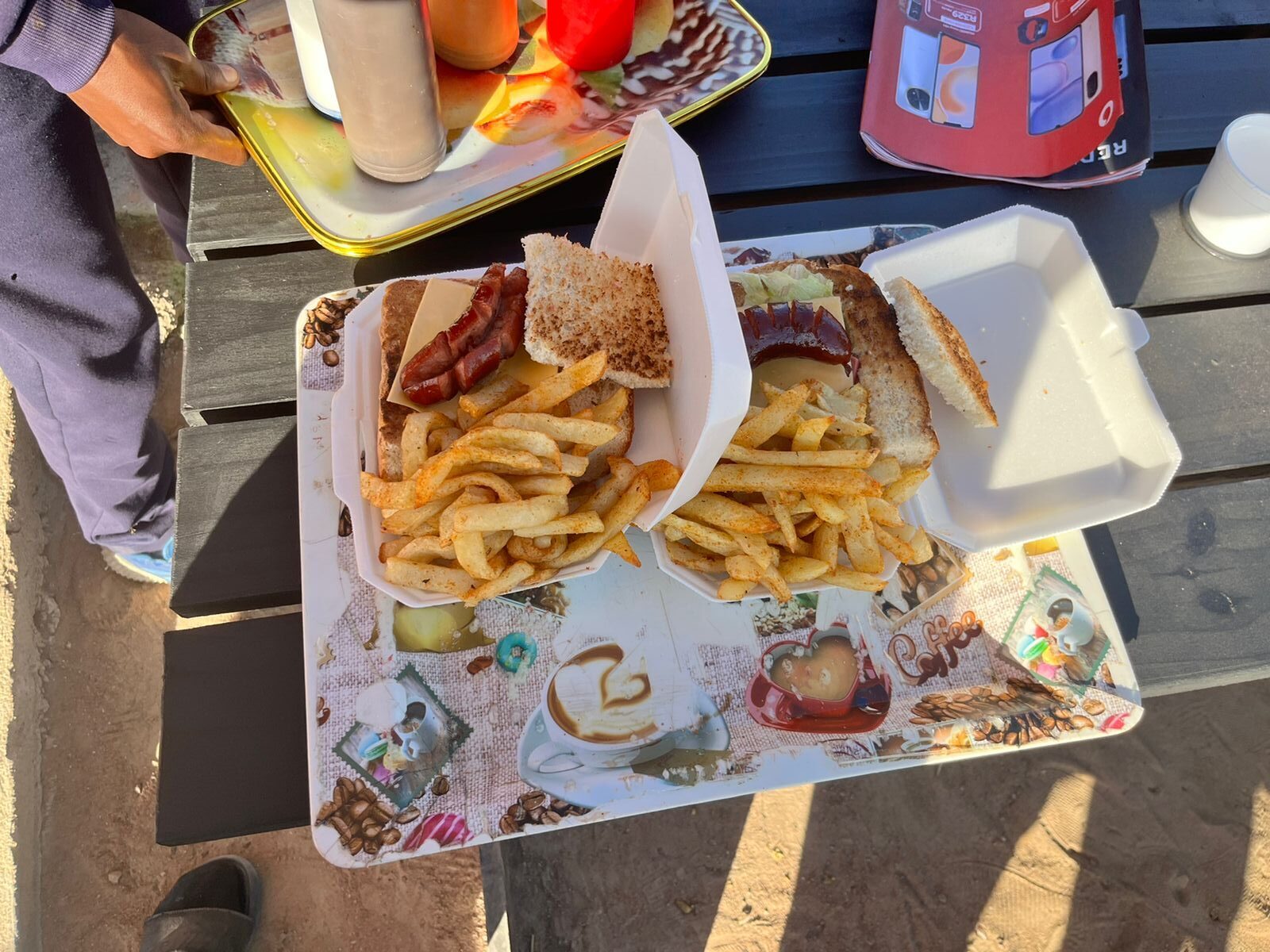 Jay Jay Café Russian Kota in a Takeaway Container